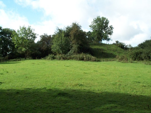 Hen Domen motte from the bailey